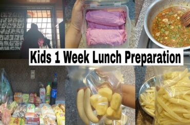 Kids Weekly Lunch Box Preparation | Time Saving Tips | Lahori Murgh Cholay #vlog #ideas