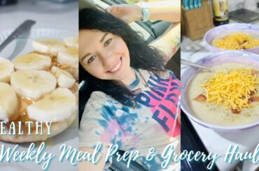 MEAL PREP WITH ME|HEALTHY MEAL PREP FOR WEIGHT LOSS|LOW CALORIE|QUICK AND EASY|WEEKLY GROCERY HAUL
