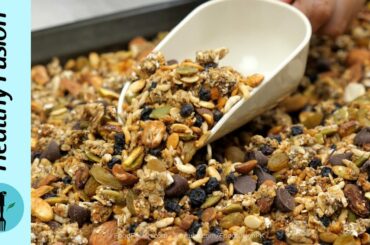 Easy Homemade Granola Recipe By Healthy Food Fusion (Aids in Weight loss)