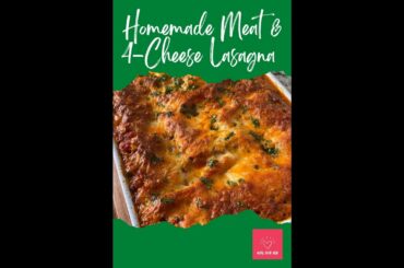 Homemade Meat & Four Cheese Lasagna | Meal Prep Hub | Healthy Dinner Recipes | Family Dinner Ideas