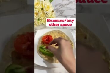 Healthy Tortilla Wrap Packed with Nutrients | Tasty and Healthy Recipes #shorts #tortillawrap