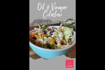 Oil & Vinegar Coleslaw | Meal Prep Hub | Healthy Side Salads | Side Dishes | Classic Recipes