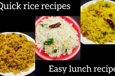Easy rice recipes | lunch box recipes | lunch recipe lemon rice | Puli sadam | puratasi special