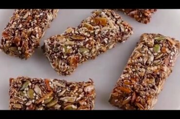 Healthy Seed bars | Dry Fruits & Seeds chikki | Healthy and Tasty protein Bar | loose weight #1k