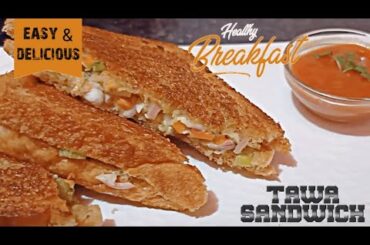 Brown Bread Healthy Sandwich || Veg Mayonnaise Sandwich On Tawa || Healthy Easy & Tasty