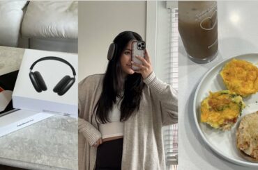 vlog: macbook pro & airpods max unboxing + easy healthy breakfast recipe + verity exclusive chapter
