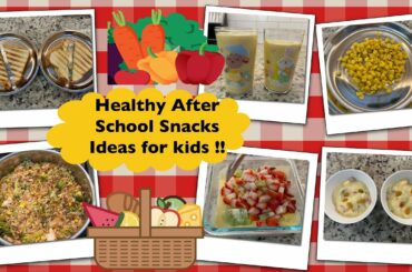 MONDAY to FRIDAY kids After-school Healthy Evening Snacks Ideas~Indian Mom Living Abroad~NRI Vlogs