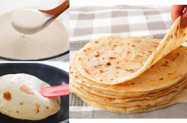 5 Minutes Ready! Quick and Easy flatbread made with Batter! No Kneading! No Oven