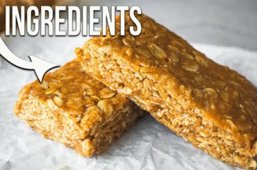 ONLY 3 Ingredients | NO BAKE Oatmeal Bars
