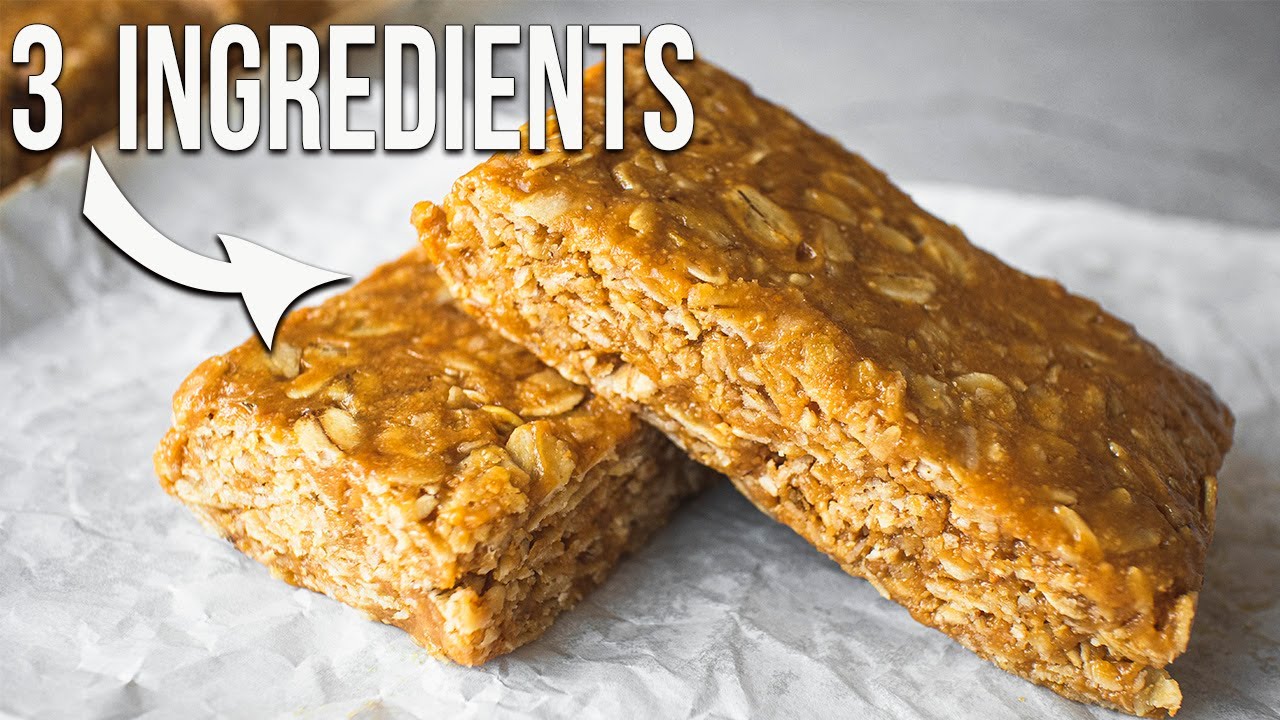 ONLY 3 Ingredients | NO BAKE Oatmeal Bars ONLY 3 Ingredients | NO BAKE Oatmeal Bars