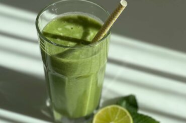 Easy green banana mint smoothie - Simple And Healthy Breakfast Recipe