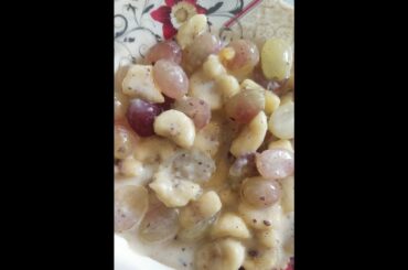 creamy fruit chaat recipe|easy chaat| healthy food| armughan cooking|