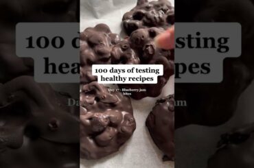 Day 17 of testing healthy recipes blueberry jam bites #shorts