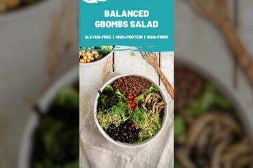 Healthy Balanced Salad Bowl Recipe with GBOMBS and FGOALS