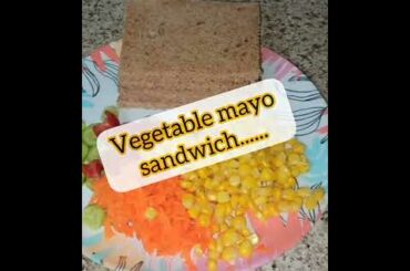 #kidslunchbox #treandingshort Today kids lunch box recipe 2|Easy and healthy Vegetable mayo sandwich
