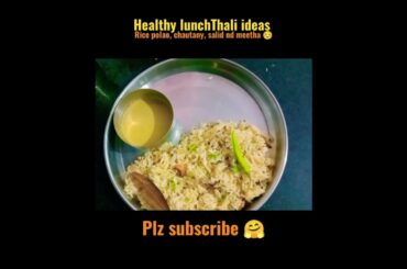 healthy Thali recipe ideas, Lunch thali,#shorts,#desilunchthali ,#healthyfood ,#thaliideas