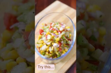 Corn Salad Recipe/ How to make corn salad.                  #healthysnacks #cornsalad #easysnacks