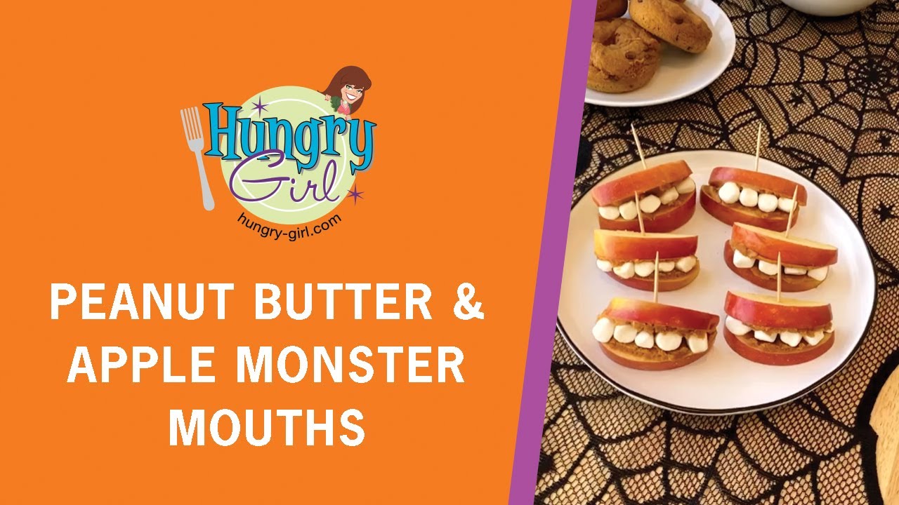 How to Make Hungry Girl’s Peanut Butter & Apple Monster Mouths (Halloween Recipe Snack) // #shorts How to Make Hungry Girl’s Peanut Butter & Apple Monster Mouths (Halloween Recipe Snack) // #shorts