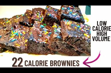Only 22 calories fudgy low calorie Brownie-Healthy and fudgy brownies,No compromise on taste!!