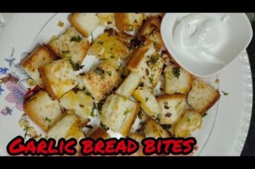 garlic bread bites|quick evening snacks recipe|healthy and tasty