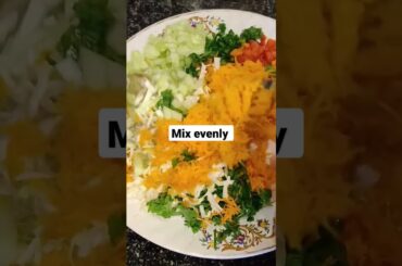 Tasty, oil free healthy salad #salad #Vegetablesalad #Oilfreesalad #Healthysalad
