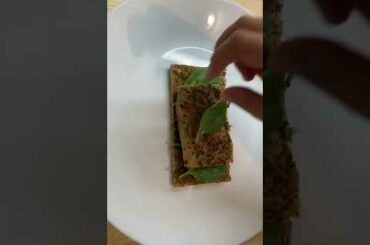 Healthy sandwich with smoked fish