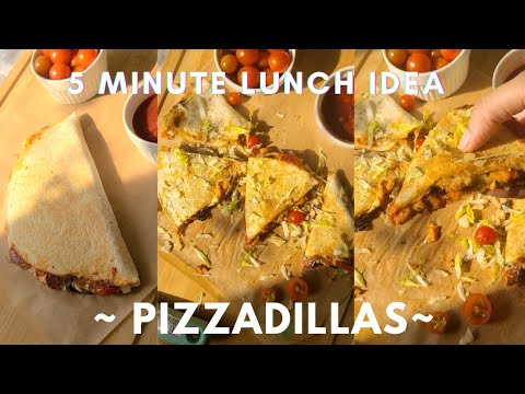 5 Minutes Easy Healthy Lunch Idea Pizzadillas with Tortilla Wraps. 5 Minutes Easy Healthy Lunch Idea Pizzadillas with Tortilla Wraps.
