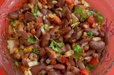 Healthy Salad with Red Kidney Beans #shorts # Rajma Salad Recipe