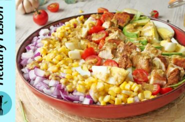 Classic Chicken Cobb Salad Recipe By Healthy Food Fusion