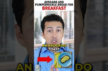 Breakfast Idea for Diabetics: AVOCADO and PUMPERNICKEL BREAD