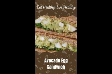 Healthy Avocado Egg Sandwich Recipe