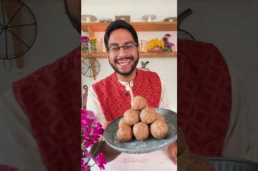 HEALTHY SUGAR FREE LADDU RECIPE FOR DIWALI | FESTIVE DESSERTS WITH SHIVESH EPISODE 5 #shorts