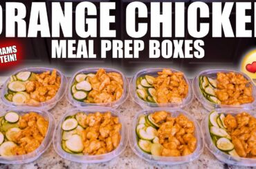 BODYBUILDING ORANGE CHICKEN MEAL PREP BOXES | My Favorite Healthy & Low Calorie Meal Prep!