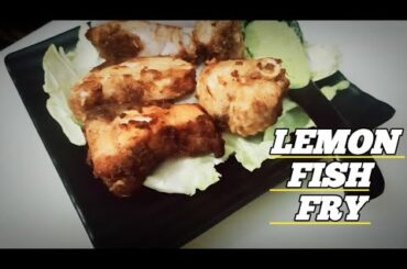 LEMON FISH FRY!! QUICK EASY & HEALTHY RECIPES!! PAN FRY FISH!! LAZZATI ZAYKA