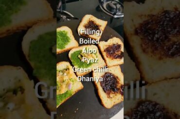 Healthy breakfast Ideas #breakfastideas aloo wale toast without oil & butter bfast bread and Aloo