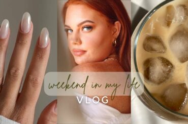 Weekend in my life VLOG |  Healthy Recipes, Grocery Haul & Self-care Evening.