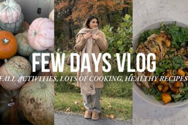 cook with me: healthy recipes w/ chef steff + halloween movie night w/ friends + fall activities
