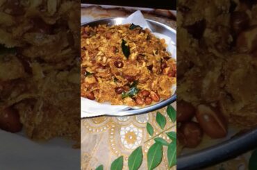 poha  corn flakes peanut Namkeen. healthy snacks. tea times snacks #tasty #recipe #food #snacks