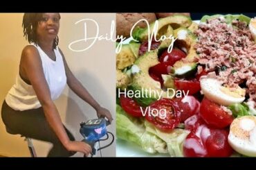 SIMPLE LIFE ( Day Vlog ): Middle aged woman's home workout - Healthy Salad recipe