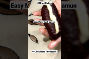 Easy Malai Gulab Jamun Recipe #shorts @Ekta's Kitchen