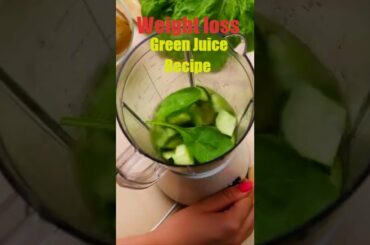 How to Make a Green Juice for a Healthy Weightloss Diet #shorts
