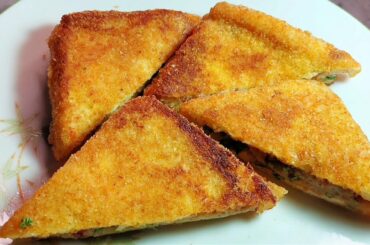 Quick, Crunchy & Healthy Breakfast Recipe | Bread Potato Snacks | Aloo Bread Sandwich Recipe