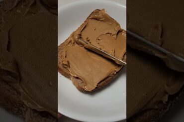 Peanut Butter Banana Open Faced Sandwich #healthy #shorts  #peanutbutter #breakfast  #healthysnack