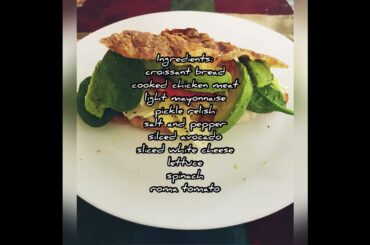 Chicken and Avocado Croissant Sandwich - Healthy Breakfast #shorts |@NEL’s Home Cooking| #avocado