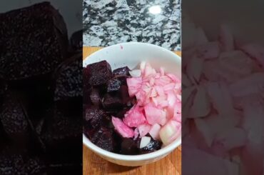 only beet & onions healthy recipe by ME3DA /#shorts /#salad