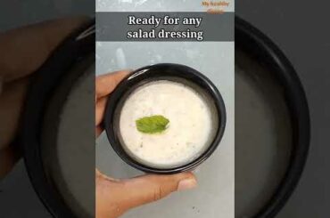 Healthy Salad Dressing || Creamy Yogurt Dressing || My Healthy Dining || Shorts