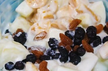 I CAN EAT THIS EVERYDAY! Apple Banana Yogurt Healthy Snack Recipe For Weightloss Hudo Yummy Everyday