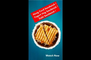 Dahi Vegetable Sandwich! Super Quick Breakfast Recipe Using Air Fryer!