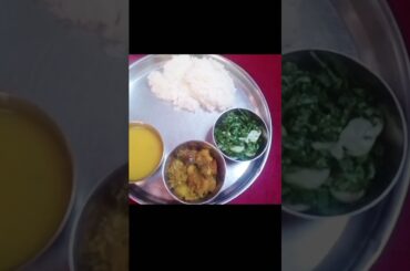 simple lunch thali###mooli aur mooli ke patte ki healthy salad###
