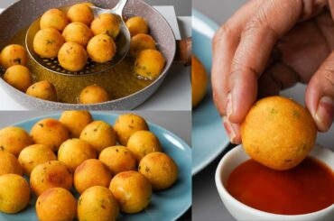 Besan Suji Ball Recipe | Suji Snacks | Gram Flour Snacks Recipe | N'Oven